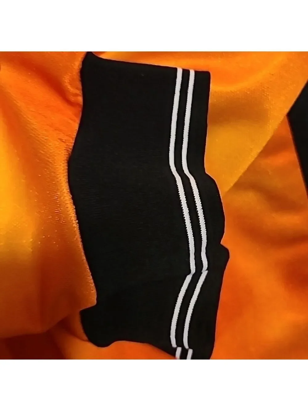 Nike Team vintage Soccer jersey made in USA. Orange/black. (#473)